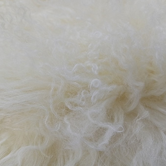 Long curly lamb fur plate