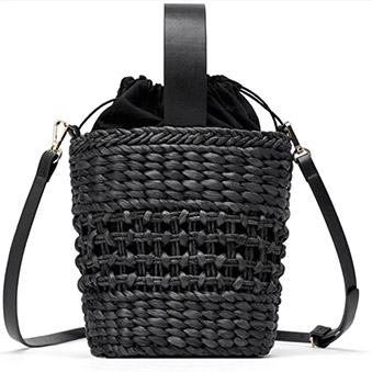 Straw Bucket Tote