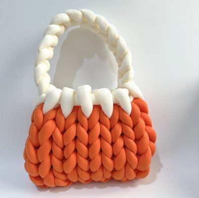 New Candy Color Handwoven Bag DIY thick Icelandic line mailman bag Bangkok, Thailand Bigknit knit knit bag