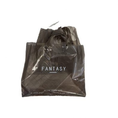 Transparent black garment bag ins wind wrapped pe bag wholesale plastic gift bag children’s packaging bag tote bag