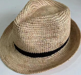 Natural Raffia Banana Hat for Outdoor Summer